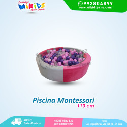 Piscina Montessori 110 cm - FUCSIA PLOMO SOFF